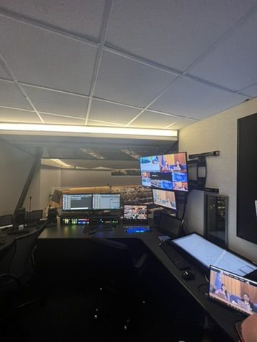The control room of the IMO conference hall