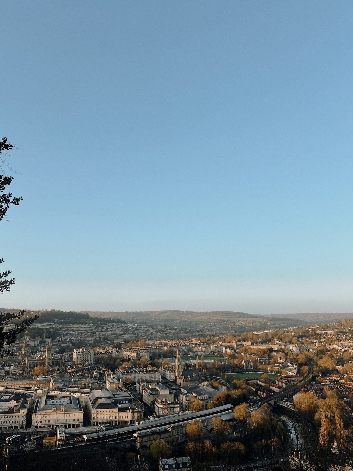 Bath from the hills above the city